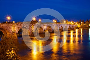 Zamora Puente de Piedra stone bridge Spain photo