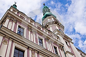 Zamosc Poland, July 2019, old town architecture