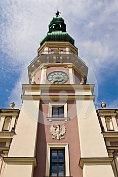 Zamosc Poland, July 2019, old town architecture