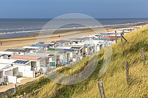 Zandvoort beach and dunes overview