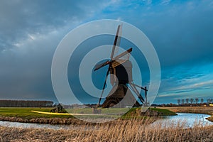 Zandwijkse Molen at Sunset