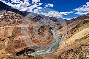 Zanskar river, Ladakh, Jammu and Kashmir, India photo
