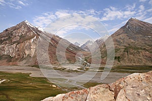 The Zanskar valley (India)