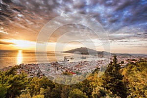 Zante During sunrise on Zakynthos island in Greece