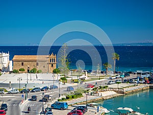 Zante town harbor, Zakinthos Greece photo