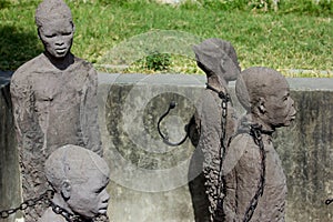 Zanzibar, Stone town. Monument haggard servants.