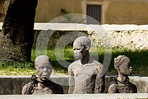 Zanzibar, Stone town. Monument haggard servants.
