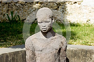 Zanzibar, Stone town. Monument haggard servants.