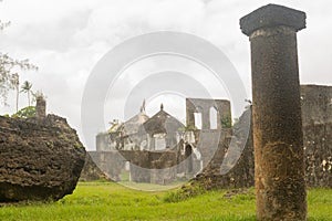 ZANZIBAR, TANZANIA.The historical ruins of the Maruhubi Palace, which belonged to Sultan Barghash, on the island of Zanzibar,