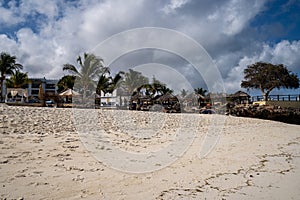 View of the Royal Zanzibar Beach resort, a luxury hotel on the Indian Ocean