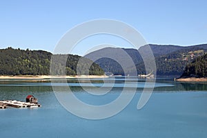 Zaovine lake and hills photo
