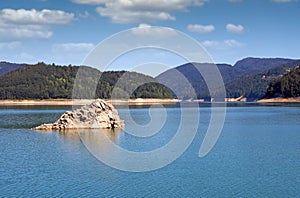 Zaovine lake Tara mountain Serbia landscape