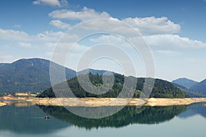 Zaovine lake on Tara mountain Serbia landscape summer photo