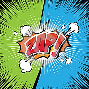 Zap! - Comic Speech Bubble, Cartoon