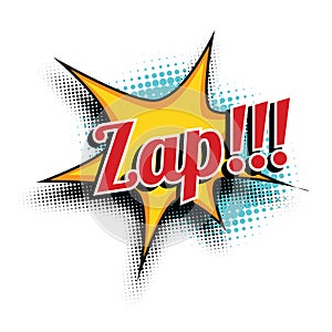 Zap comic word photo