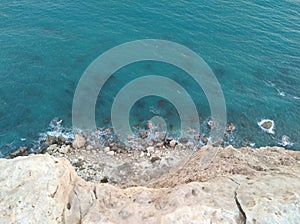 The beautiful Zapallo Bay Episkopi Beach Limassol in Cyprus photo