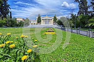 The `Zappeion Megaron` in Athens, Greece located near the Syndagma square