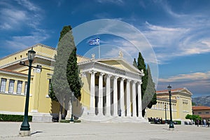 Zappeion Megaron is a part of national heritage of Greek civilization. Athens Greece, 5-20-2021