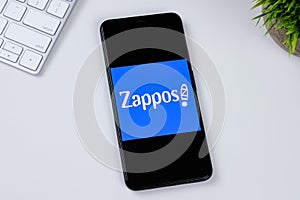 Zappos app logo on a smartphone screen