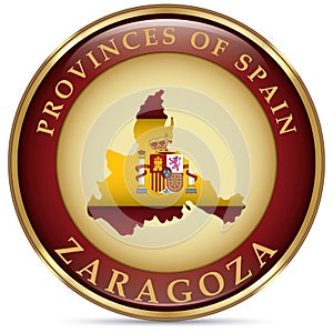 Zaragoza map. Vector illustration decorative design