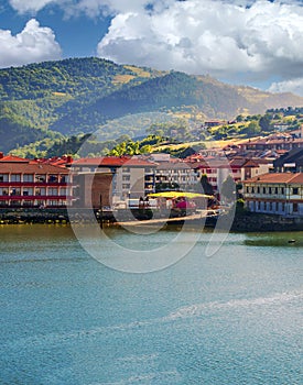 Zarautz town near the sea