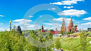 Zaryadye Park overlooking the Moscow Kremlin