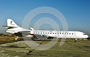 A ZAS Air Line of Egypt SE-210 Caravelle at Cairo after a flight from Rome on December 20 , 1990