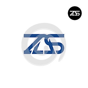 ZAS Logo Letter Monogram Design