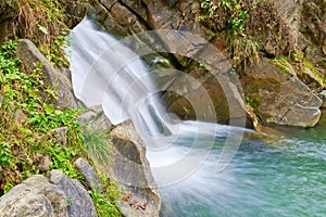 Cascada. fuente de Agua 