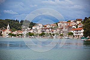 Zaton, Croatia view from the sea