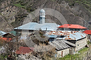 Zavaro mosque, dating from 1805, in Lahic village of Azerbaijan