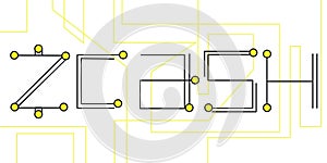 Zcash cryptocurrency concept