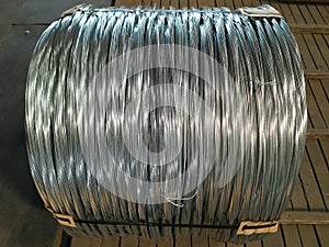 ZCoil of wire. Wire reel. knitting wire. Steel wire. Wire production. Wire manufacturing. procedure wire drawing.