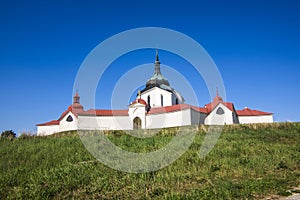 Zdar nad Sazavou, Czech republic - September 22, 2020: Historical Pilgrimage Church of Saint John of Nepomuk