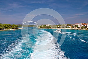 Zdrelac bridge connecting Ugljan and Pasman