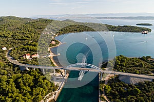 Zdrelac bridge between Ugljan and Pasman islands, Croatia