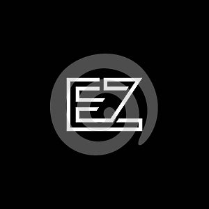 ZE or EZ abstract letter design with different colour and illustration. Awesome logo design.