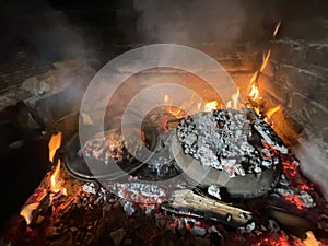 Zeal on round metal dishes photo