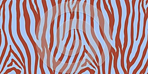 Zebra colorful seamless pattern. Vector animal skin print. Fashion stylish organic texture