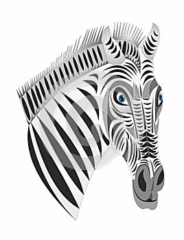 Zebra emblem logo symbol