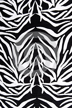 Zebra fabric texture pattern