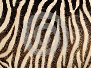 Zebra fur texture  Made With Generative AI illustration