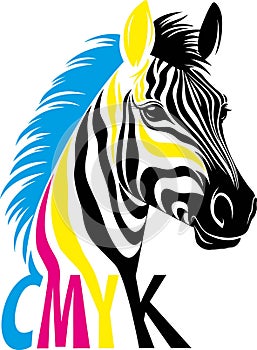 Zebra head vector