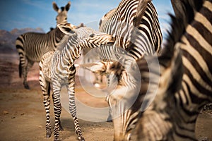 Zebra herd during Serengeti migration