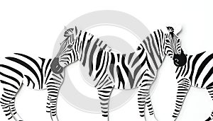 Zebra pattern black and white, ideal for animal print designs, Stock Photo, Generative AI photo