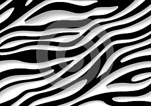 Zebra Pattern with Three-dimensional Effect