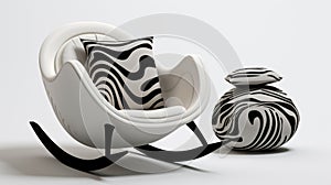 Zebra Rocking Chair With Cushion: A Modern Twist On Classic Design