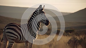 Zebra on safari in South Africa