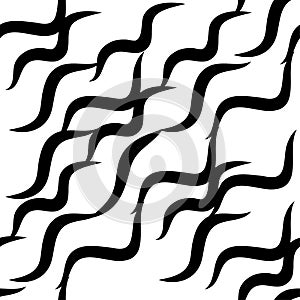Zebra skin repeated seamless pattern. Black and white colors