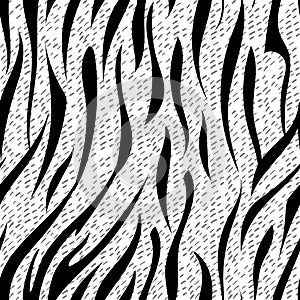 Zebra skin texture seamless pattern